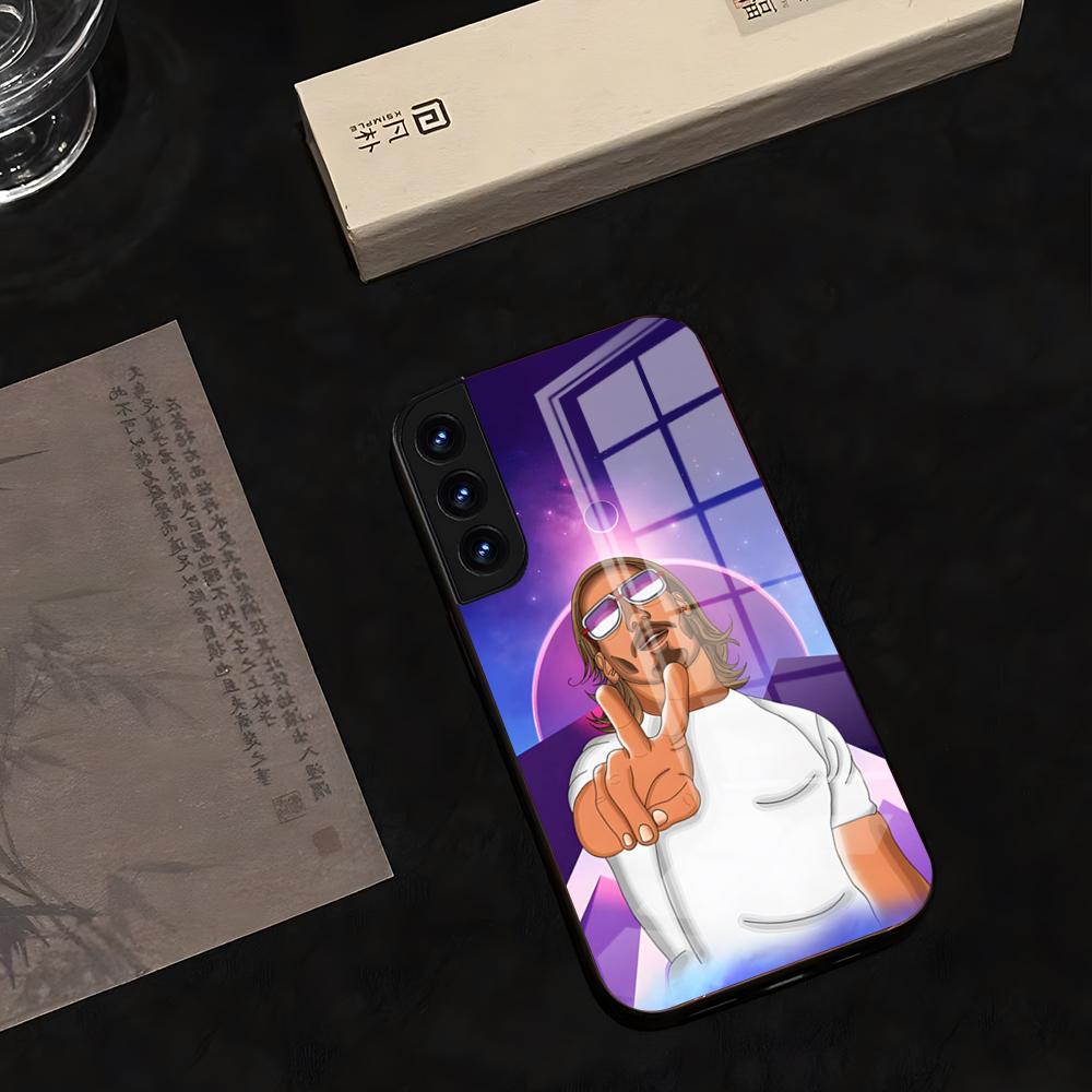 

PNL QLF Rapper Singer Phone Case 2025 Glass Hot For Samsung S 25 24 Ultra Plus Retail 23 22 21 20 A 34 54 53 Note20 M 54 Cover Samsung S21Ultra