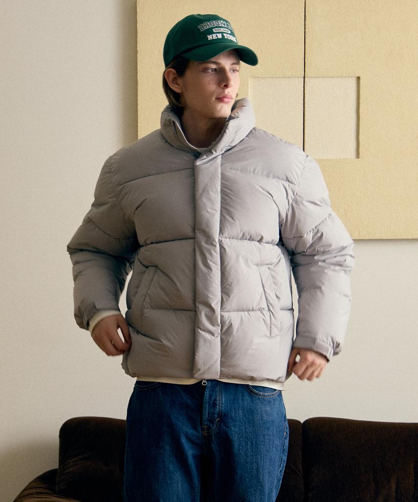 Basic House Daily Wellon Padded Jumper Light Gray Lzpj7101
