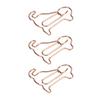 20pcs Shaped Paper Clips Animal Dog Shapes  Gold Light Portable Fun Organizing Metal Clips for D