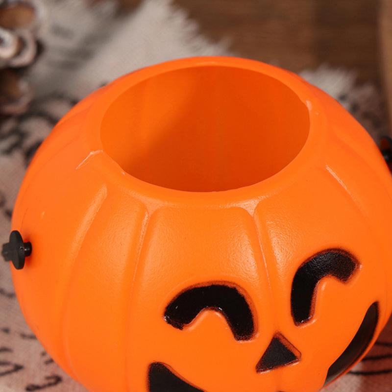 Halloween-feestrekwisieten Plastic pompoenemmer Versier Halloween-decoratie