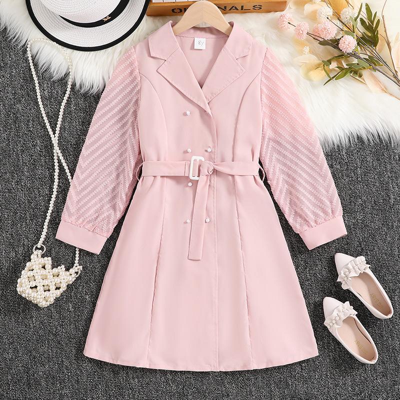 

Детское шифоновое платье принцессы с длинными рукавами, милое платье для девочек