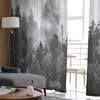 Forest Tree Simplicity Sheer Curtains For Living Room Bedroom Tulle Curtain For Kitchen Voile Curtain Blind Panels
