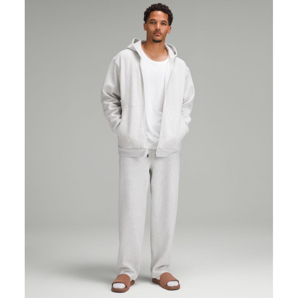 Lululemon Steady State Full Zip Hoodie Heathered Core Ultra Light Grey White