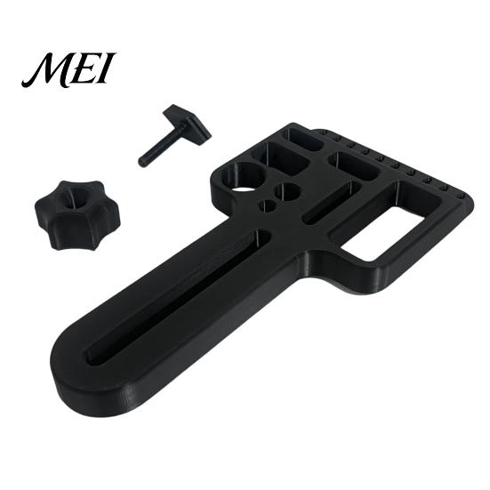 Portable Fishing Gear Rack Kayak Tool Holder, Fits Standard T-Track Kayak, Lures Tackle Organizer Hook Pliers Storage for Boat, Accessories чёрный