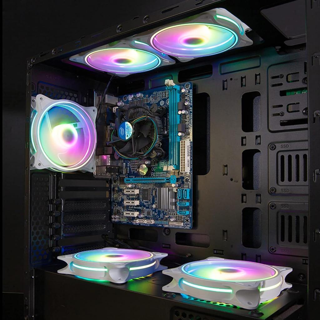 Original Fan for PC Cases CPU Fan 12cm 25mm Thick Quiet 1200rpm (ARGB)