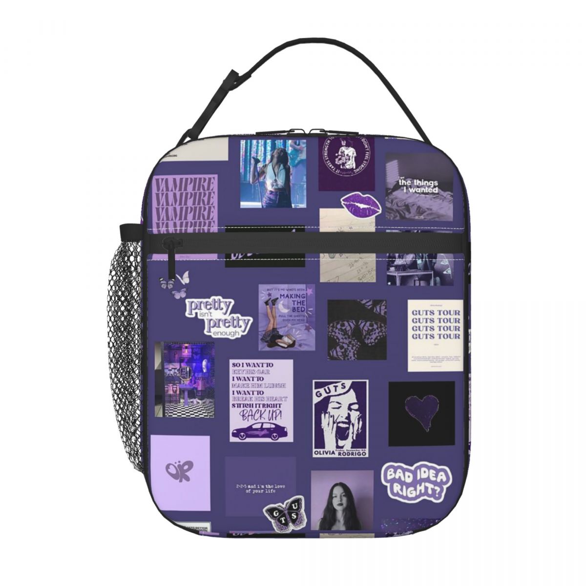 Olivia Guts Wereldtournee Geïsoleerde Lunchtas voor Dames Kinderen Draagbare Voedseldozen Thermische Lunchbox Tote One Size gray