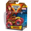 Monster Jam, Offisiell Marvel Iron Man Monster Truck, Støpt kjøretøy, 1:64 skala, Superhelt Leker for Barn, for Gutter Alder 3+
