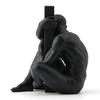 Black Figure Sculpture Room Aesthetic Decor Creative Character Resins Crafts Abstract Figures Statue Desk Decoration Miniatures
