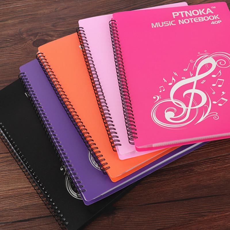 40 Pages Piano Score Folder Sheet Music Score Folder A4 Sheet Bag Stave Storage Holder