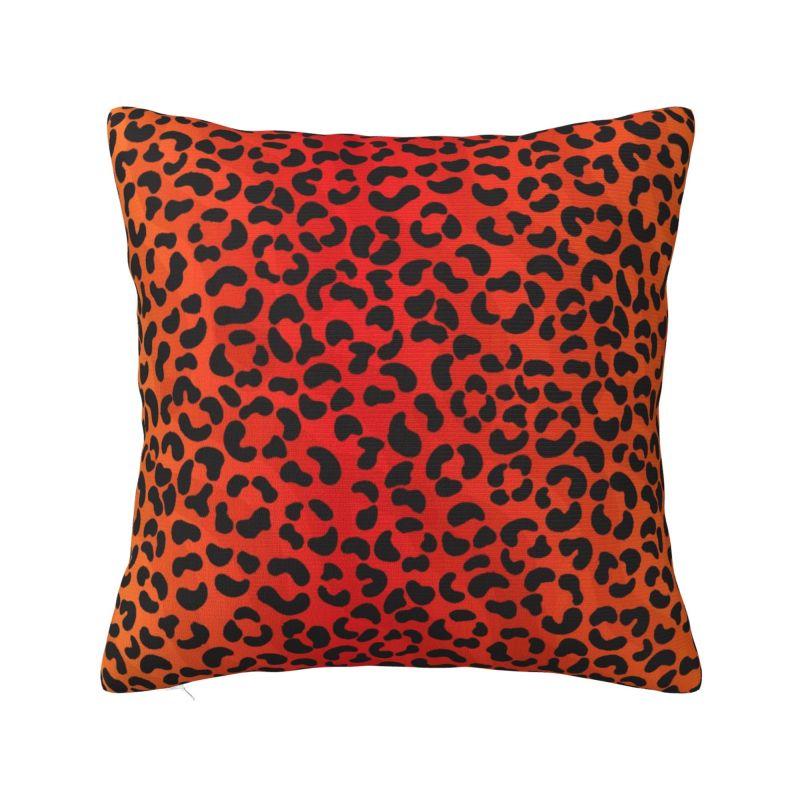Colofrul Rainbow Leopard Throw Pillow Case Home Decorative Modern Cushions Cover For Sofa Chair Square Polyester Pillowcase