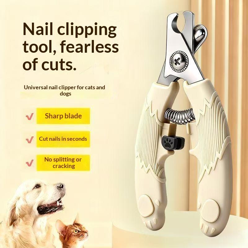 Stainless Steel Pet Nail Clippers Sharp Blade Anti Slip Handle For Grooming Cats Dogs Small Pets