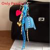 Pu Shirt Keychain With Heart Woven Rope For Casual Bag Decor