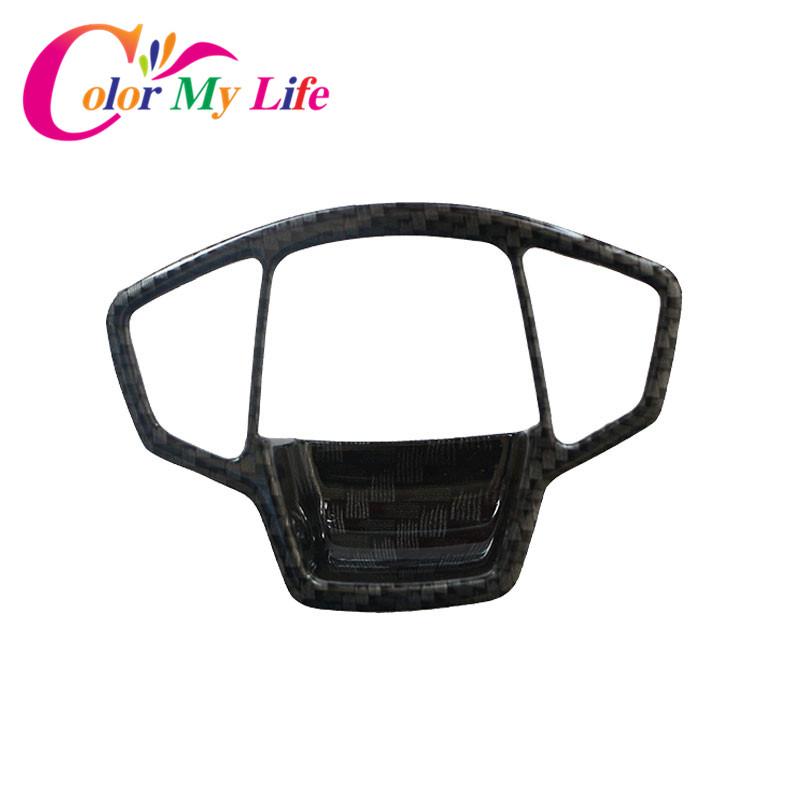 Color My Life Auto-Innenraum-Mittelkonsolen-Handbremsknopf-Abdeckungs-Ordnungsaufkleber für Jeep Compass 2017- Renegade 2015