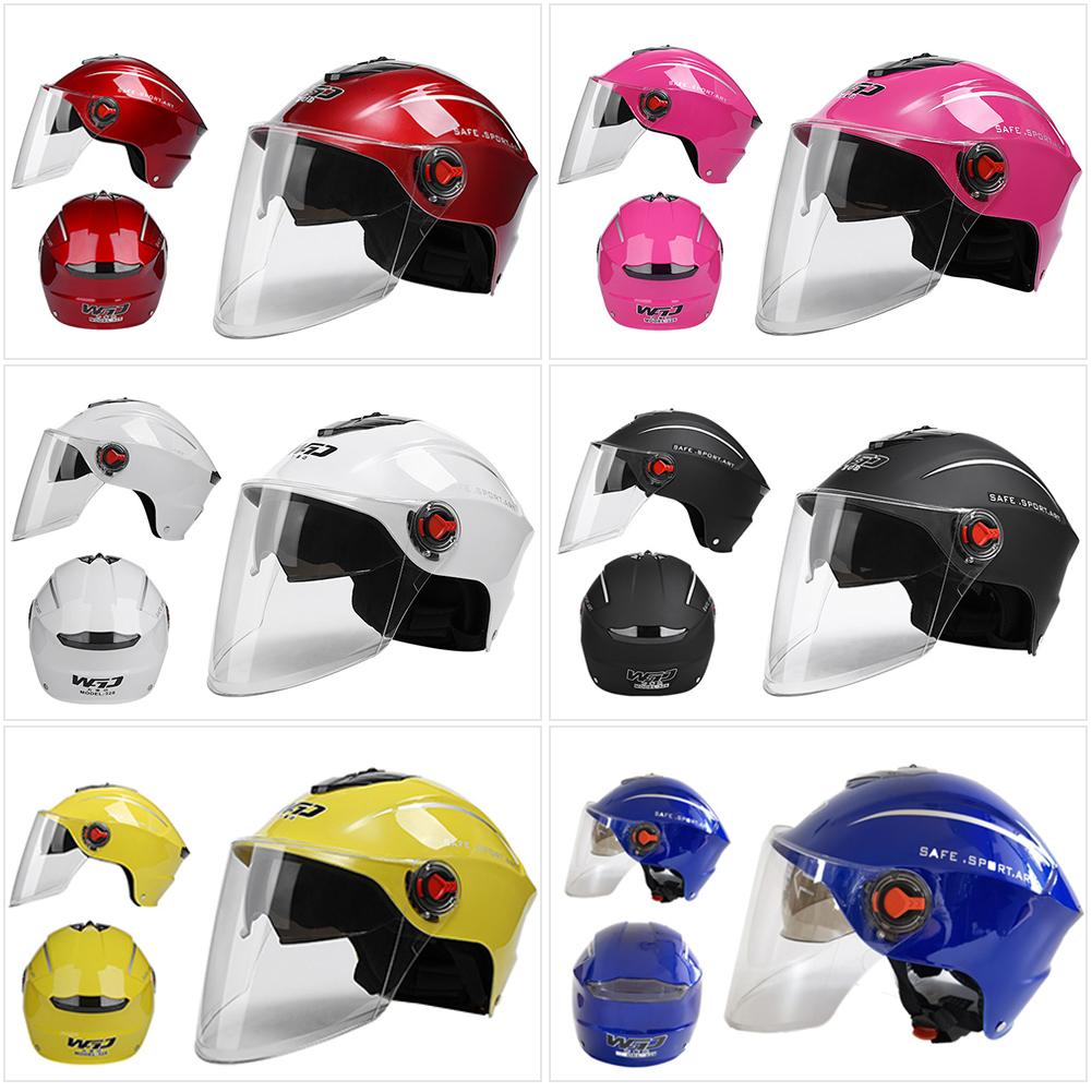 Motorcycle Helmet Open Face Motorbike Helmet Electric Safety Double Lens Helmet Motocross Moto Casque Anti Glare Casco Para