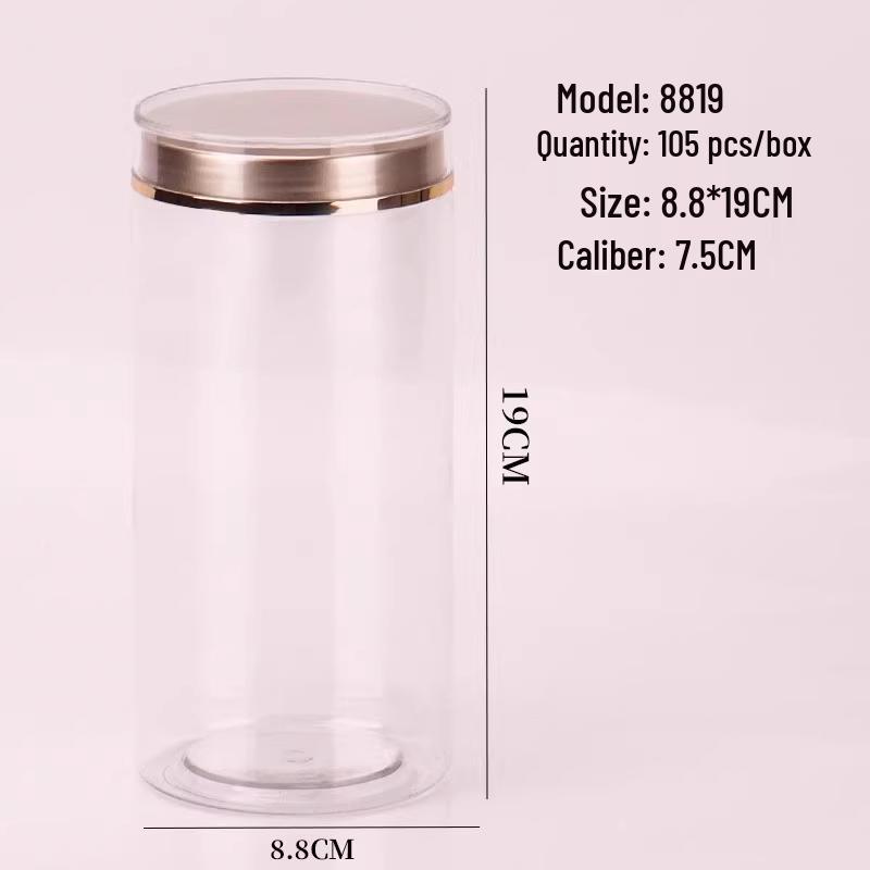Food-Grade PET Plastic Sealed Jar for Supplement Powders - Moisture-Proof Storage Bottle