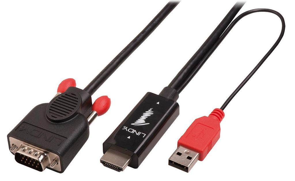 Lindy Hdmi To Vga Cable 2M, 41456
