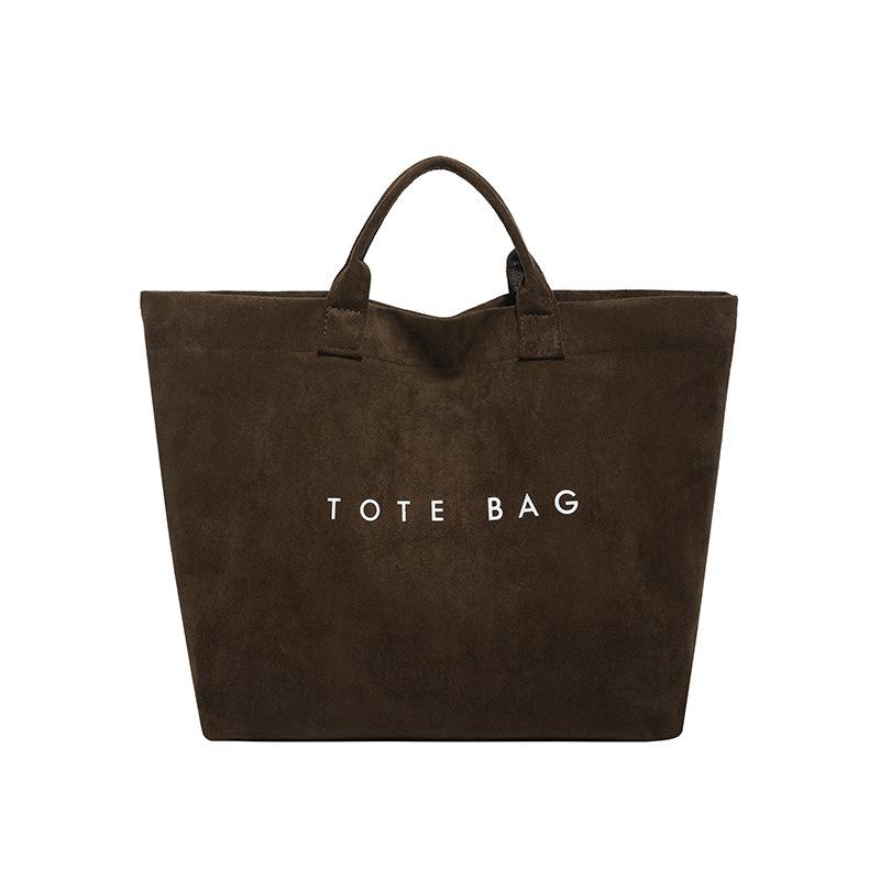 Large Capacity Bag Women's New Casual Simple Portable Tote Bag Going Out To Class Bag