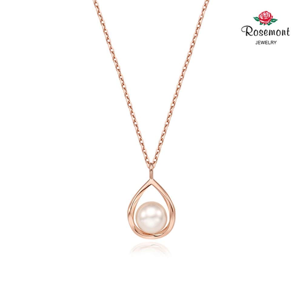 

[Rosemont] Silver Pearl Necklace Rc0044