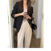 Autumn Women's Oversized Blazer Casual Loose Solid Color Suit Jacket