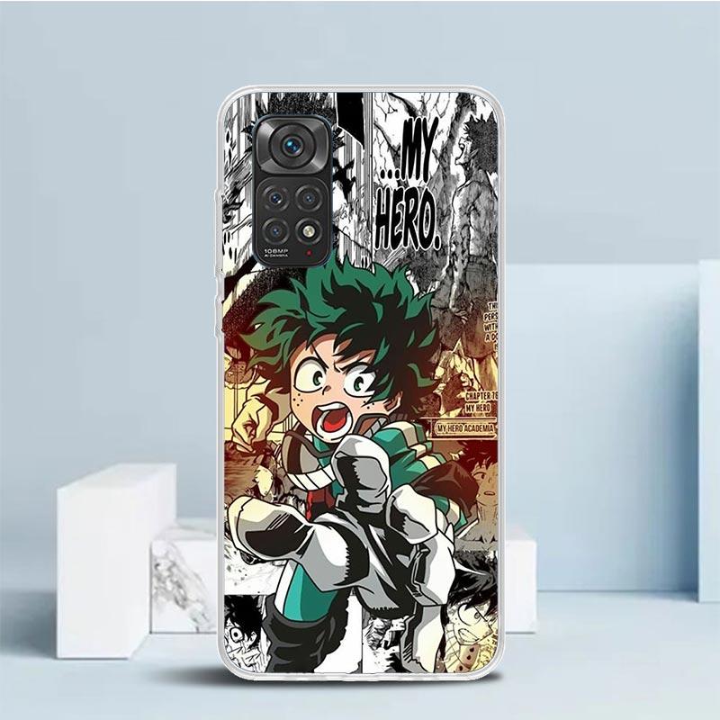 

My Hero Deku Phone Case For Xiaomi Redmi Note 15 14 14S 13 12S 12 Pro Plus 11S 11 11T 11E 10S 10 + Soft TPU Back Cover Redmi Not Redmi Note 14 Pro 4G