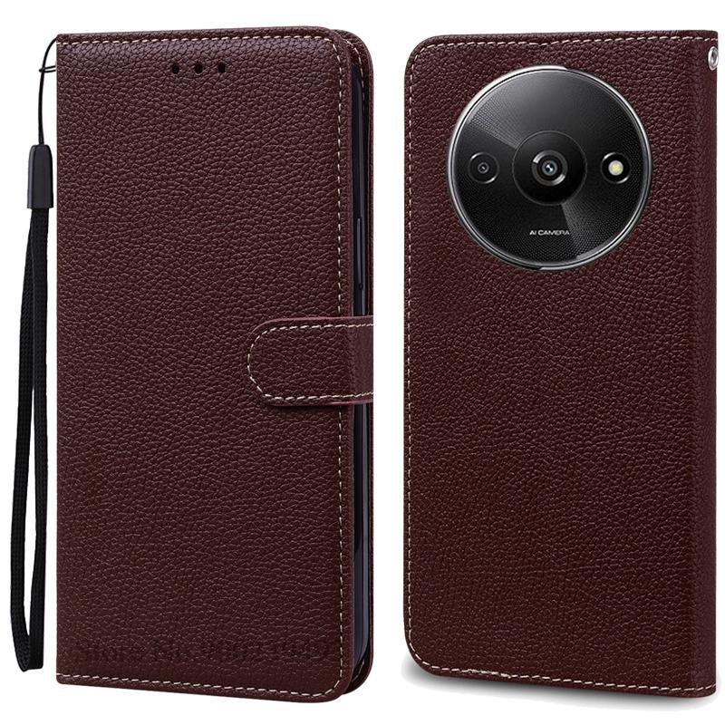 Pro Redmi A3 Pouzdro Kožené Peněženkové Vyklápěcí Pouzdro Pro Xiaomi Redmi A3 Kryt Ochranné Fundas Coque Pro Xiaomi Redmi A3 A 3 Pouzdro na Telefon