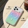 Color-plated diamond pattern is suitable for Apple 17Pro mobile phone case 17 transparent glitter iphone17Promax magnetic case