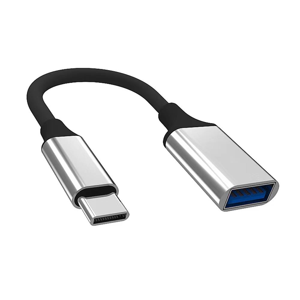 OTG Type C Cable Adapter USB to Type C Adapter Connector for Xiaomi Samsung S20 Huawei OTG Data Cable Converter for MacBook Pro 3