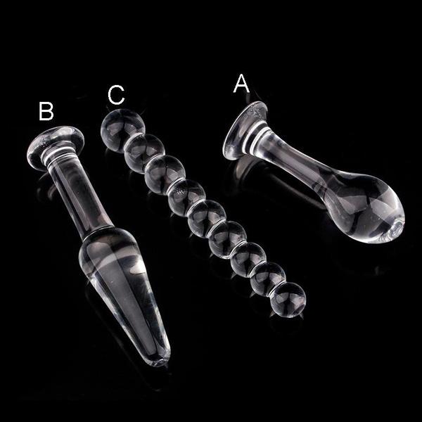 Glass Anal Plug Crystal Butt Plug Massager