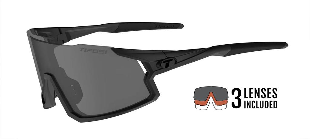Sunglasses STASH [Tifosi] Smoke/AC Red/Clear M-L
