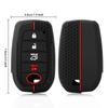 Silicone Auto Remote Car Key Case Cover For Toyota CHR Hilux Fortuner Land Cruiser 200 Camry Corolla Crown RAV4 Highland