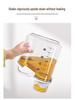 Transparent Portable Sealed Container with Measuring Cup for Grain, Cereal, Rice, Cat Food - Moisture & Insect Proof Kitchen Storage.