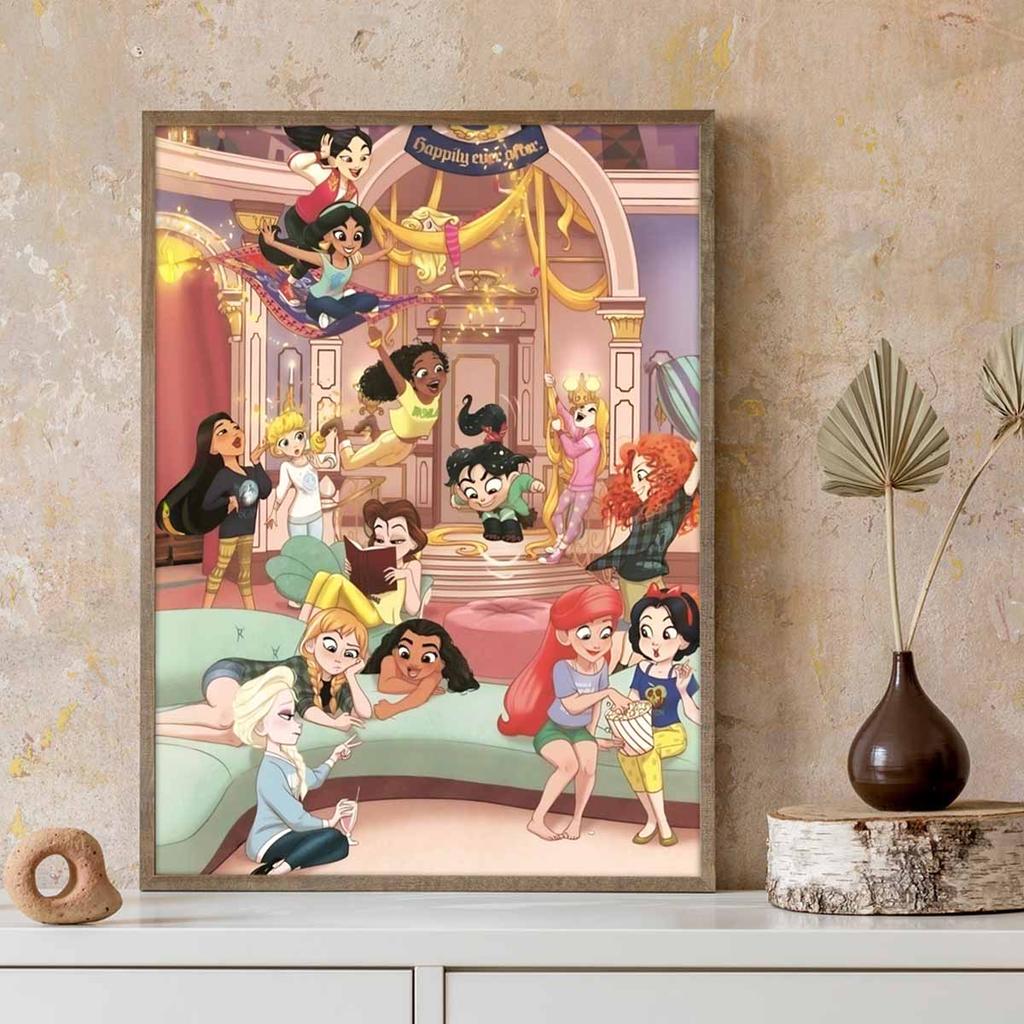 5D Diy Diamond Painting The Princesses of Childhood Full Drill Rhinestones Mosaic Embroidery Handmade Products Home Decor Gift