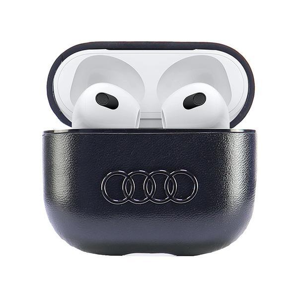 Audi Leather Big Logo Airpods 3 Coverczarny/Black Au-Ap3-Gt/D3-Bk