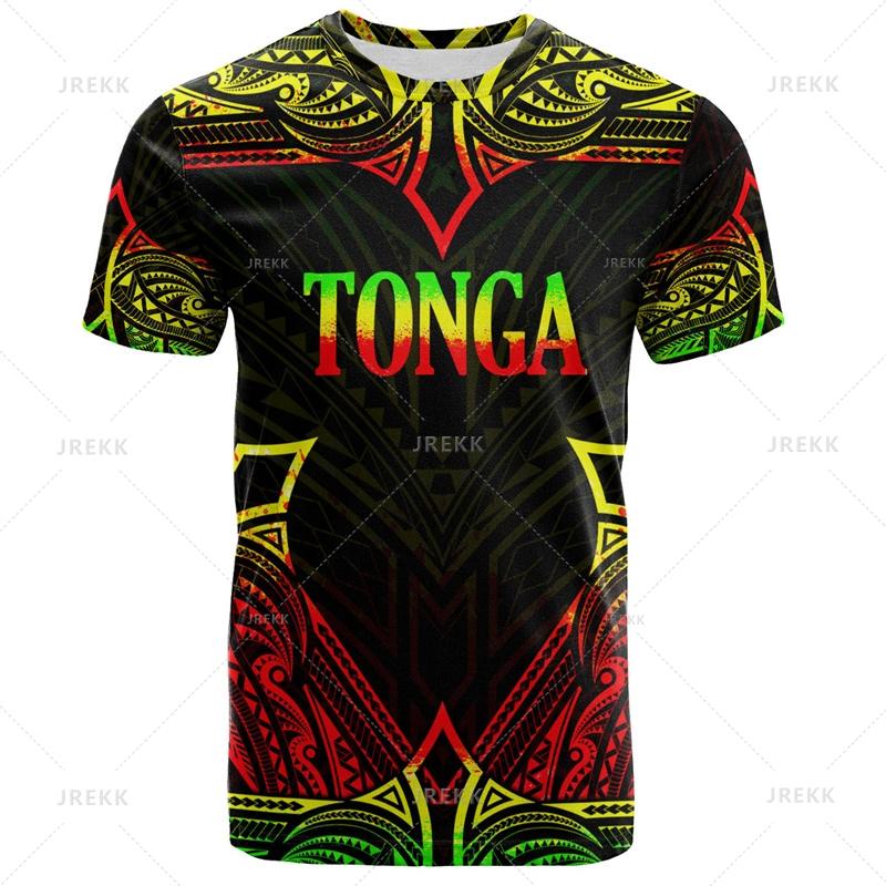 Summer Harajuku 3D Printing The Kingdom Of Tonga T Shirt Oceania Tonga National Day Graphic T-shirts Fashion Mens Clothing Tees