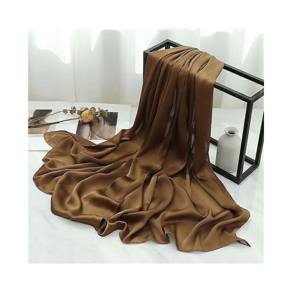 (180x70CM,TH35-19)Luxury Solid Hijab Scarf Women Turban Muslim Headband Design Chiffon Crinkle Bandana Wrap Shawl Fashion Muffler Foulard 2023 New