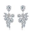 Exquisite Temperament, Super Flash Horse Eye Zircon Earrings, Ice-Shaped Flower Pendant Earrings, Can Be Mixed In Batches
