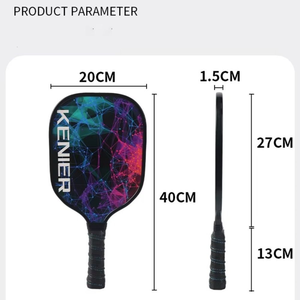 Shockproof Pickleball Paddles Set Non-slip Handle with 2 Rackets & 4 Pickleballs Balls Racquet Kit High Resilience