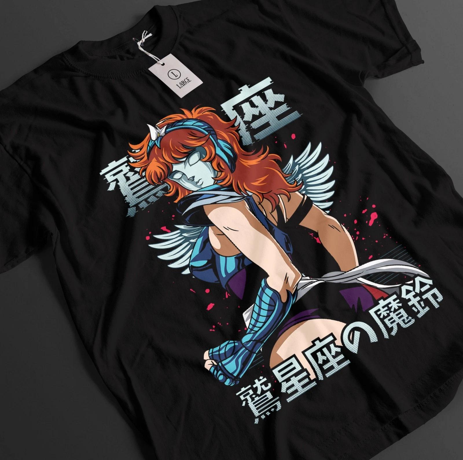 

Рубашка Saint Seiya Футболка Марин Футболка Хёги Топ Сюн Футболка с Аниме-Графикой Икки S