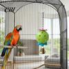 Hanging Bird Toy Parrot Foraging Ball Toy, Plastic Hollow with Bell, Cage Enrichment for Lovebird Budgie Cockatiel Conure