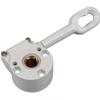 Curtain Winch with Swivel Function (1:11 Gear Ratio) — Worm Gear Crank for Retractable Awnings — Adjustable Winch for Outdoor Canopy Systems