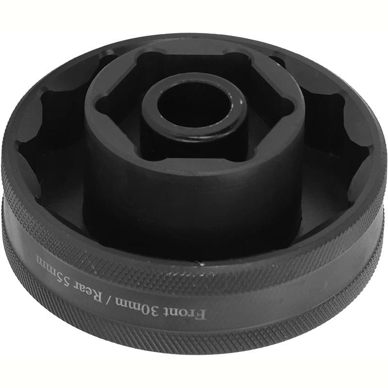 

Инструмент для снятия гаек с оси переднего и заднего колеса, ручной инструмент для снятия гаек из углеродистой стали 30 мм + 55 мм, совместимый с храповым механизмом 3/8 дюйма