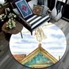 Anne Cartoon Pattern Round rug,Carpet Rug for Living Room Bedroom Playroom ,Non-slip Floor Mat,Holiday Gifts and Birthday Gifts.
