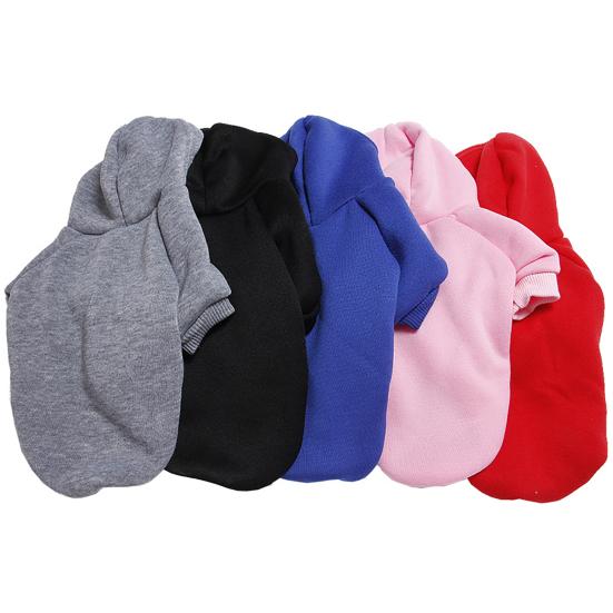 Dog Hoodie Pet Clothes Soft Fabric Easy On/Off Hooded Puppy Small Medium Dogs Cats Sweatshirt Pet Cold Weather Attire