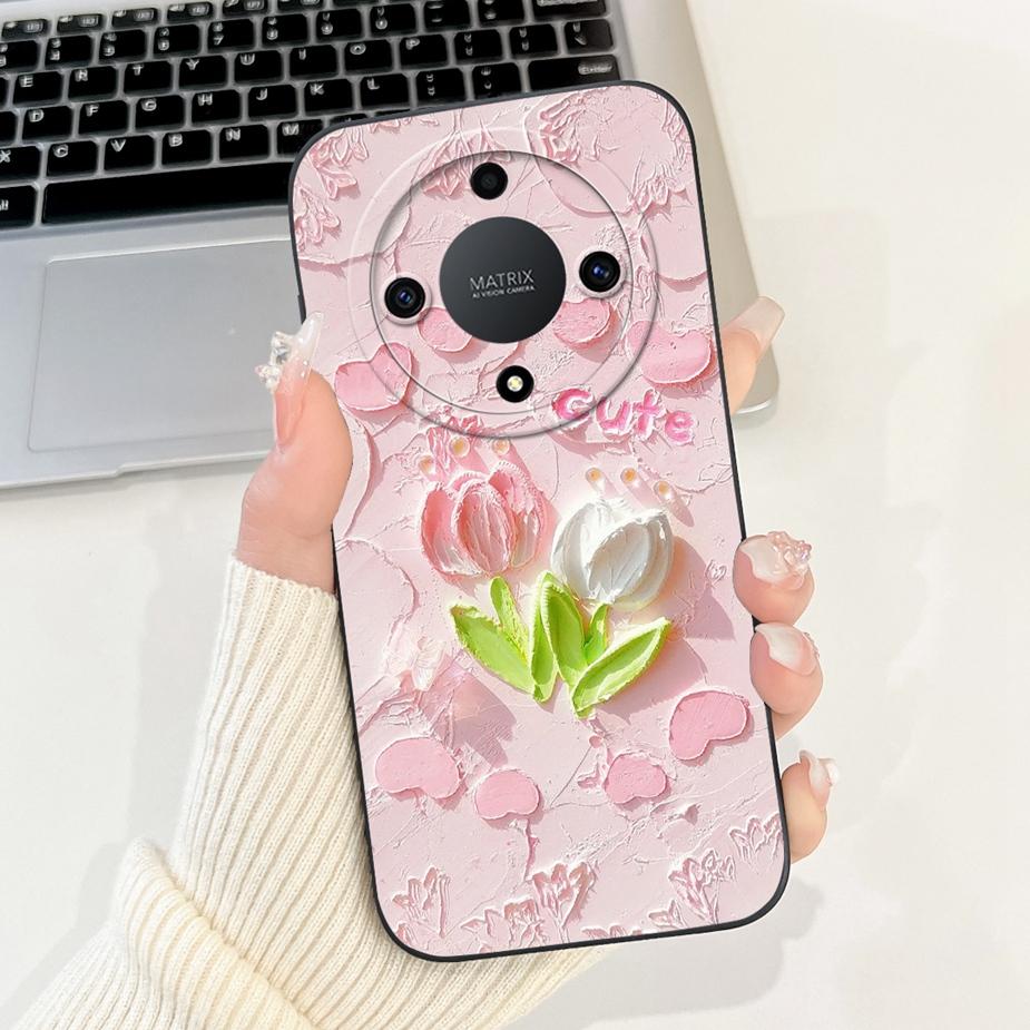 Für Honor Magic 5 Lite Hülle Honor X9A RMO-NX1 Niedliche Cartoon Bemalte Abdeckung Weiche TPU Handyhülle Für Honor Magic5 Lite HonorX9a Taschen