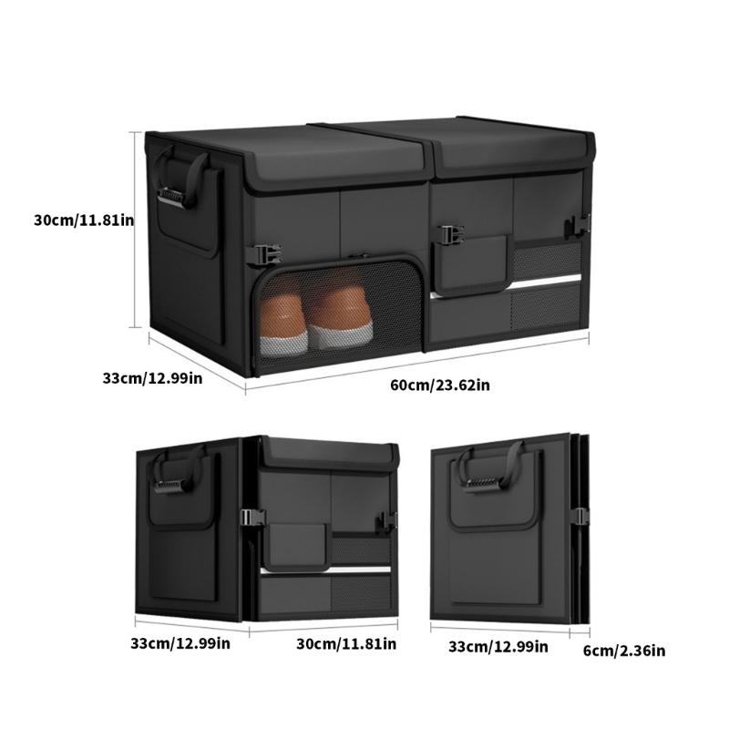 Car Organizers Foldable Storage Bin Trunk Organizers Glove Compartment Box for Efficient Space Saving and Organization