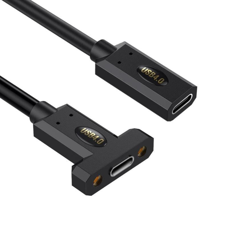 90 Degree USB4 Cable 40Gbps Data Transfer 240W USB C to USB C Cable Fast Charging 8K@60Hz USB 4 Cable