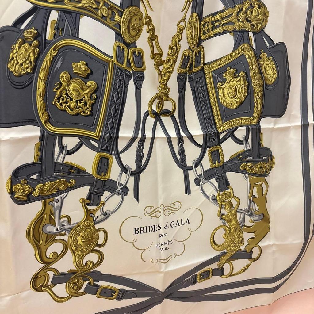 Used HERMES Carre 90 BRIDES de GALA Scarf