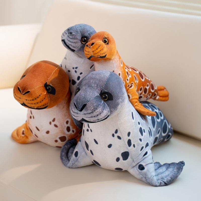 Cartoon Simulation Seal Doll Plush Toy Aquarium Sea Lion Doll Home Pillow Children Soothing Doll