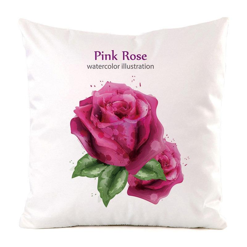 

Juste de coussin de voiture de канапе de комод, украшение de la maison de luxe, креативный taie d oreiller, мотив розового цвета 40x40cm
