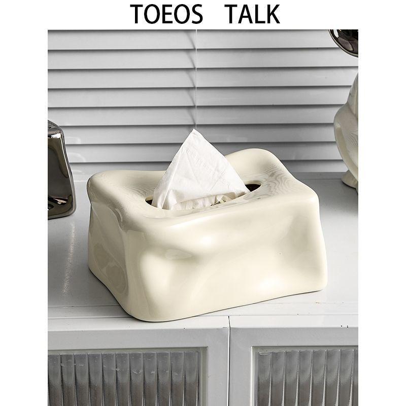 Elegant Ceramic Tissue Box - Luxury Creative Living Room Decor